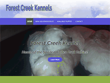 Tablet Screenshot of forestcreekkennels.net